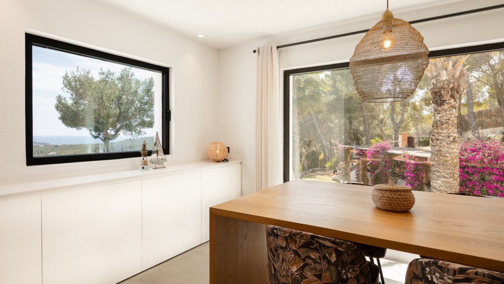 Stunning Ibiza villa with spectaculair sea views in prime location Es Cubells -Price reduced!