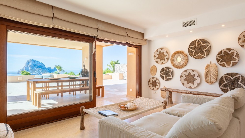 Luxury apartment with expansive terrace and breathtaking Es Vedrà views