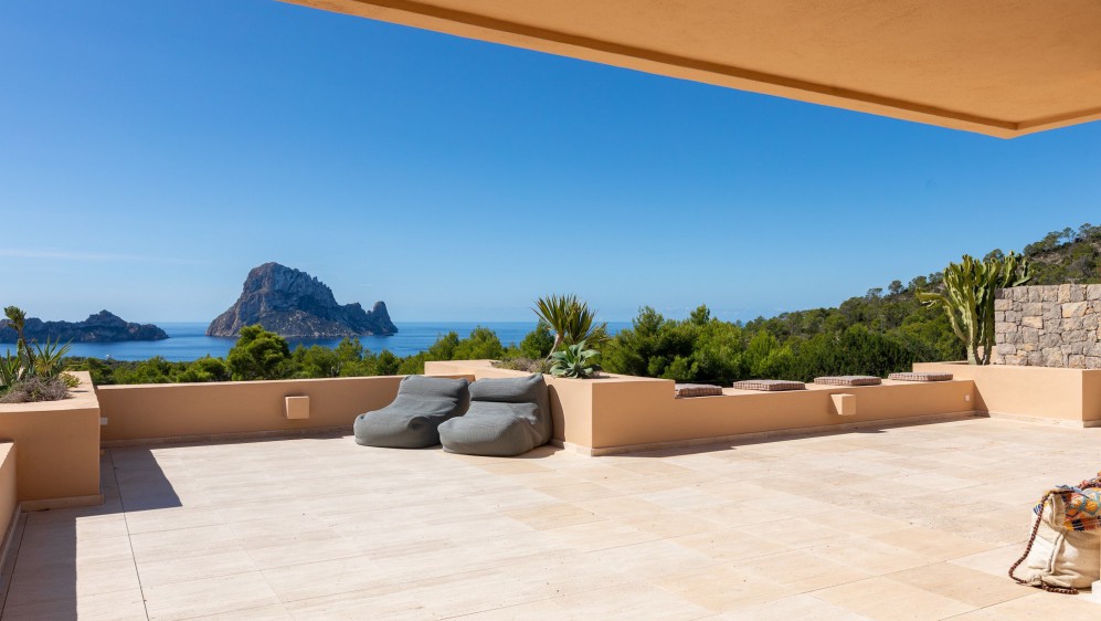Luxury apartment with expansive terrace and breathtaking Es Vedrà views