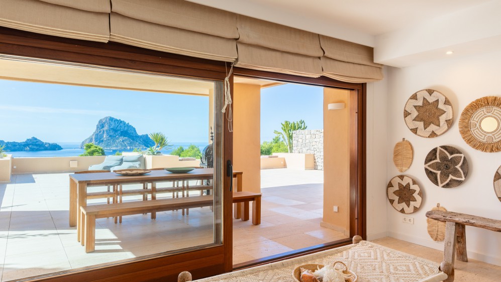 Luxury apartment with expansive terrace and breathtaking Es Vedrà views