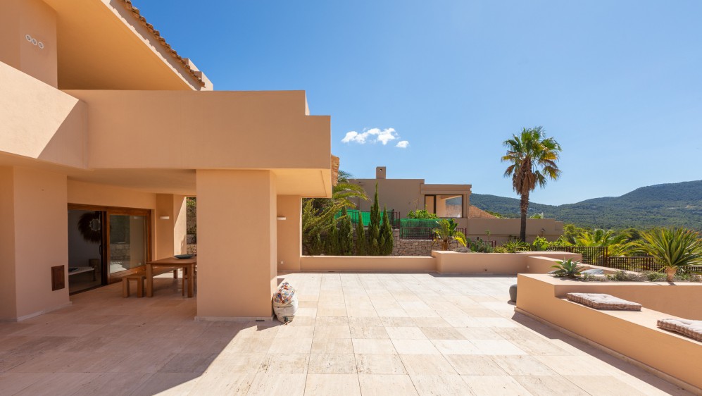 Luxury apartment with expansive terrace and breathtaking Es Vedrà views