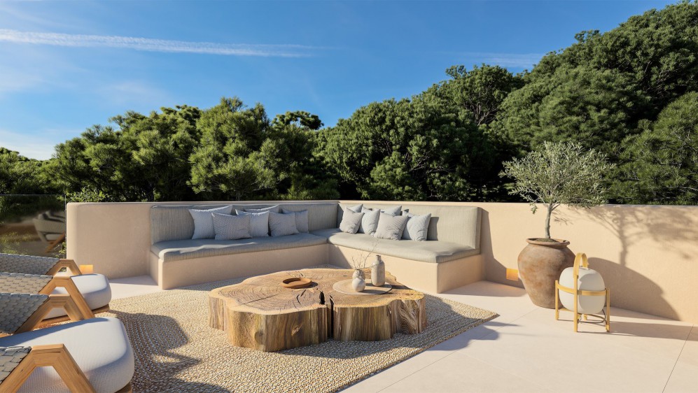 Stunning high-tech Ibiza-style villas with sea views very close to the marina and town center.